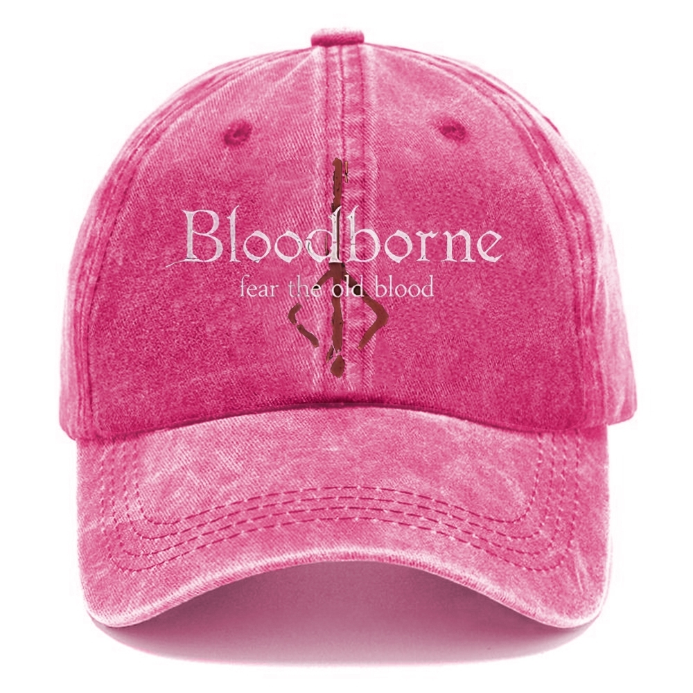 Unisex Vintage Casual Washed Cap | Bloodborne