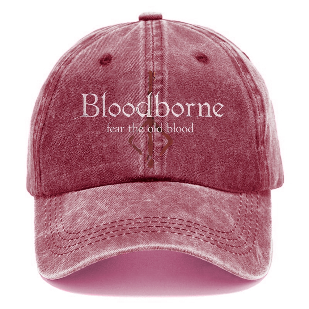 Unisex Vintage Casual Washed Cap | Bloodborne