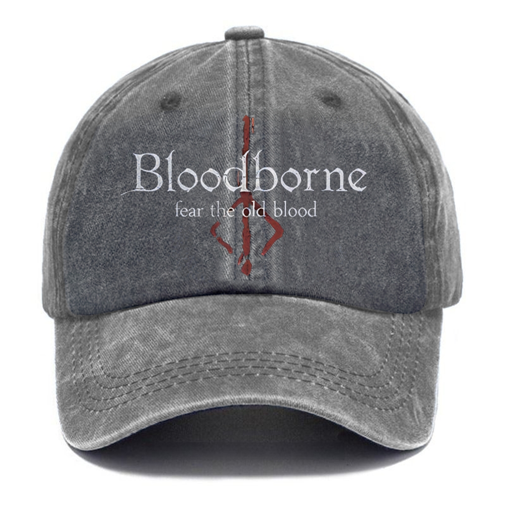 Unisex Vintage Casual Washed Cap | Bloodborne