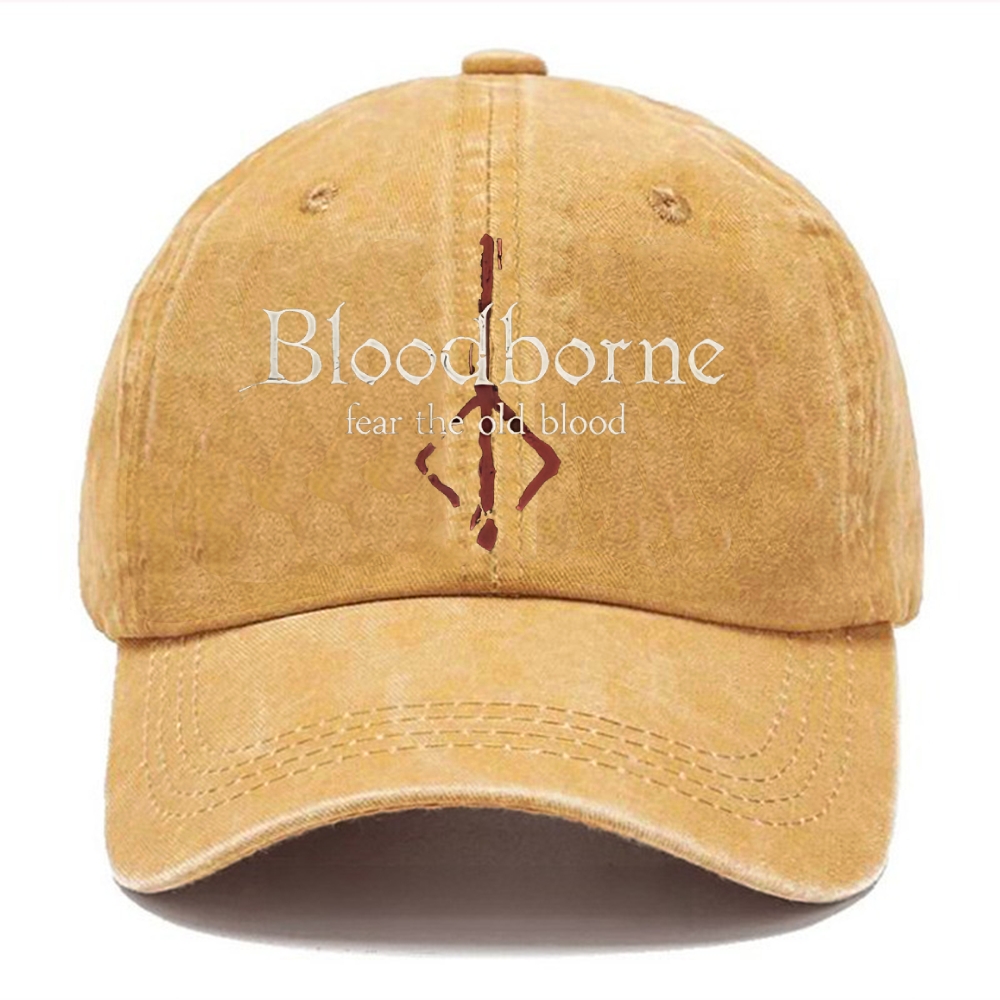 Unisex Vintage Casual Washed Cap | Bloodborne