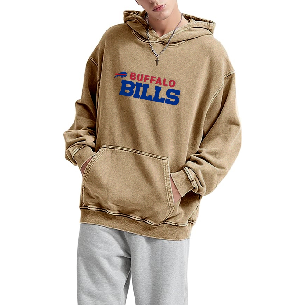 Josh Allen | Unisex Casual Printed Double-sided Washed Hoodie