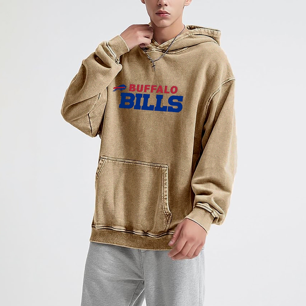Josh Allen | Unisex Casual Printed Double-sided Washed Hoodie