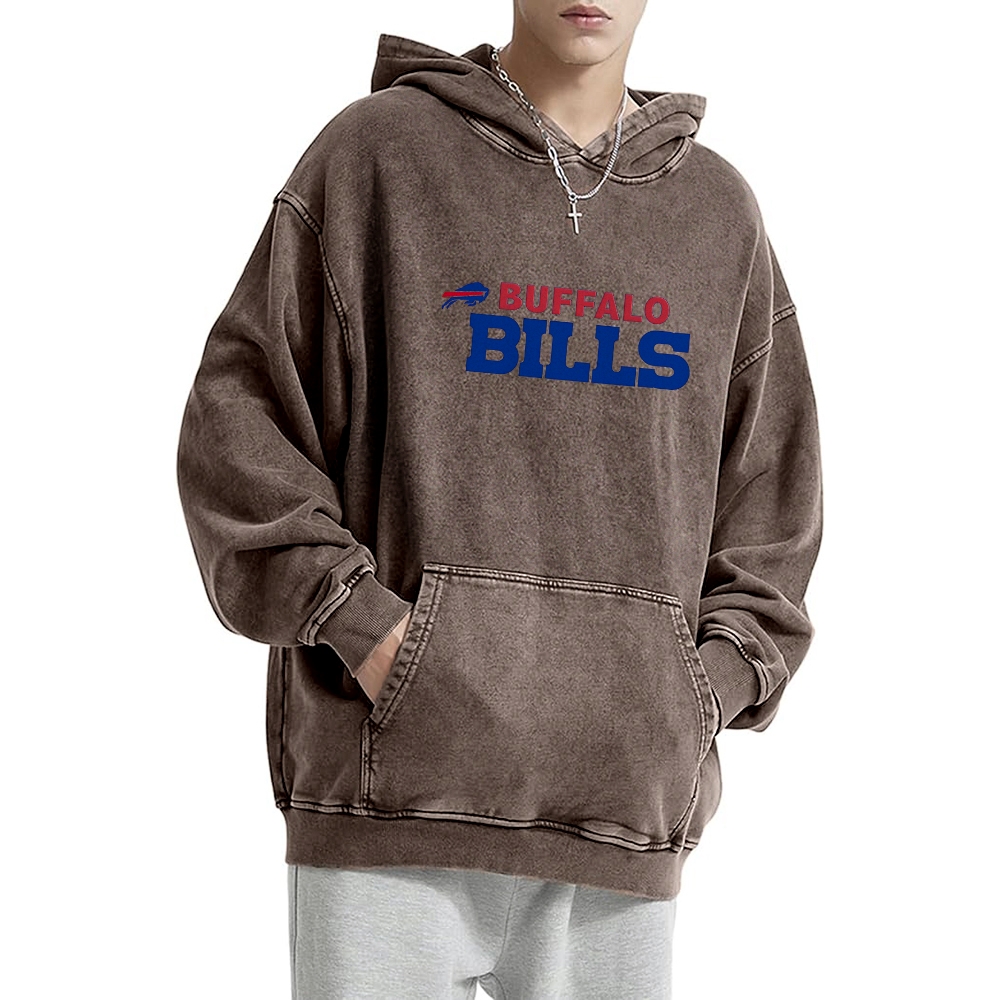 Josh Allen | Unisex Casual Printed Double-sided Washed Hoodie