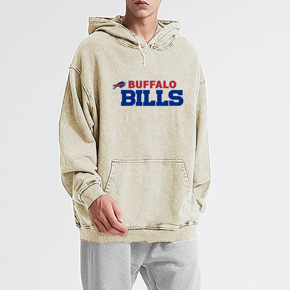 Josh Allen | Unisex Casual Printed Double-sided Washed Hoodie