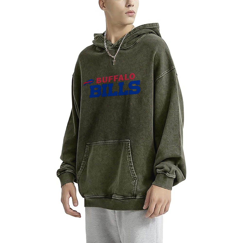 Josh Allen | Unisex Casual Printed Double-sided Washed Hoodie
