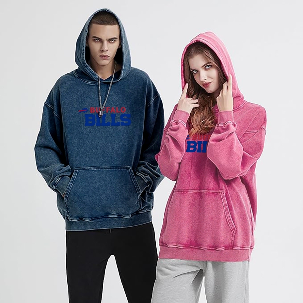 Josh Allen | Unisex Casual Printed Double-sided Washed Hoodie
