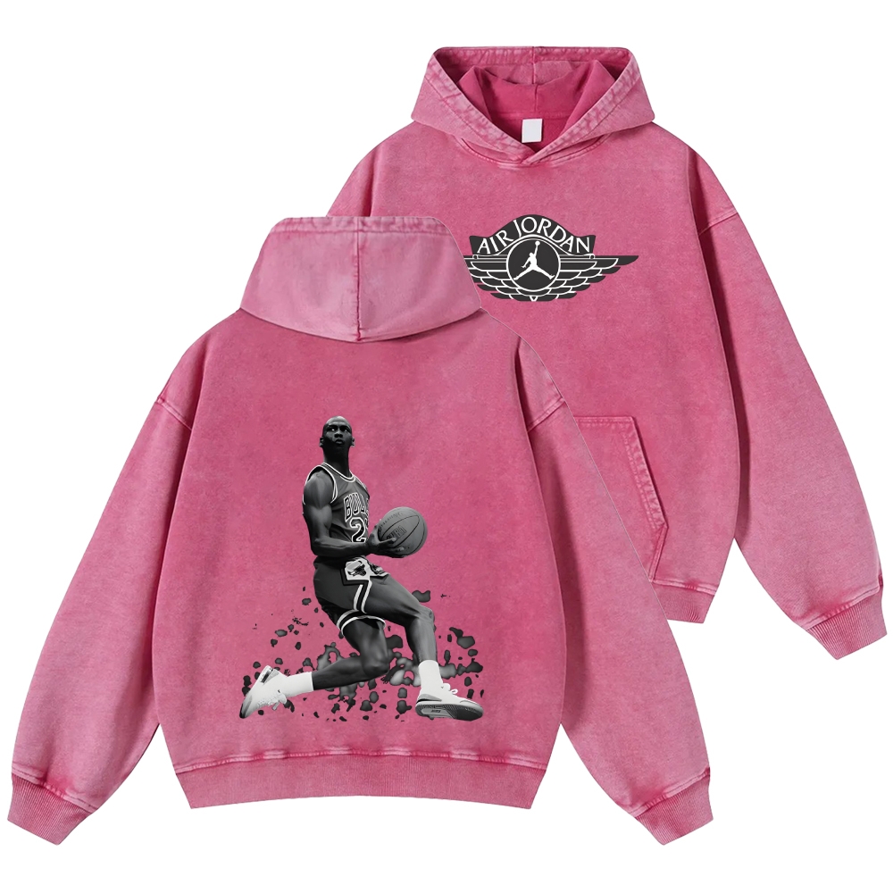 Michael Jordan | Unisex Casual Printed Double-sided Washed Hoodie