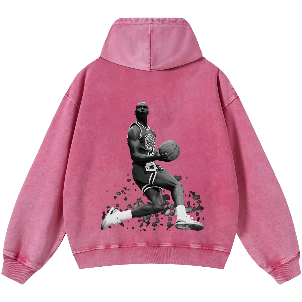 Michael Jordan | Unisex Casual Printed Double-sided Washed Hoodie