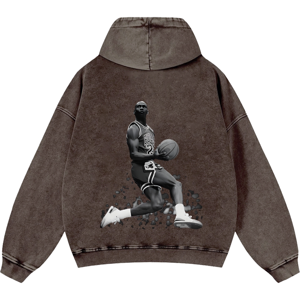 Michael Jordan | Unisex Casual Printed Double-sided Washed Hoodie