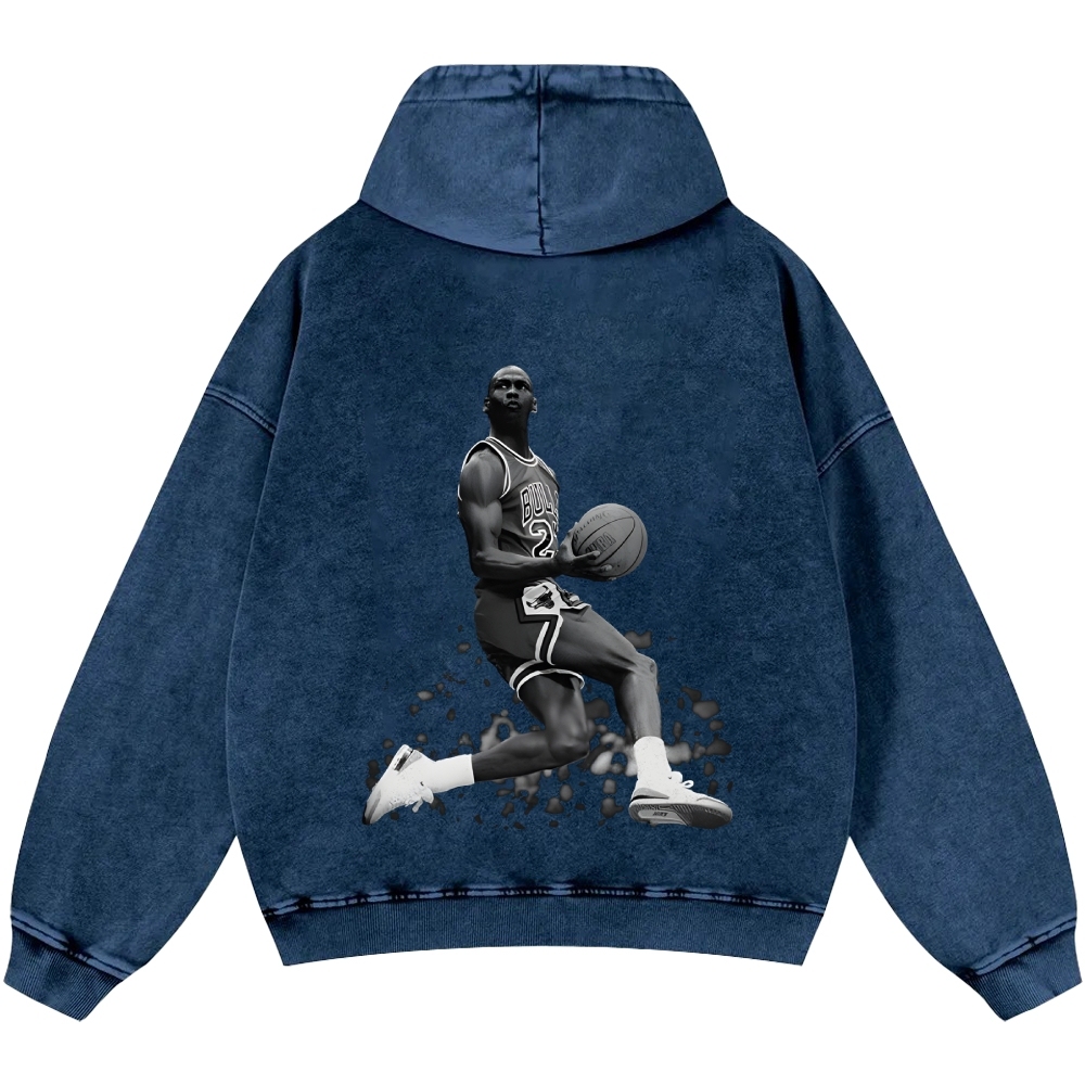Michael Jordan | Unisex Casual Printed Double-sided Washed Hoodie