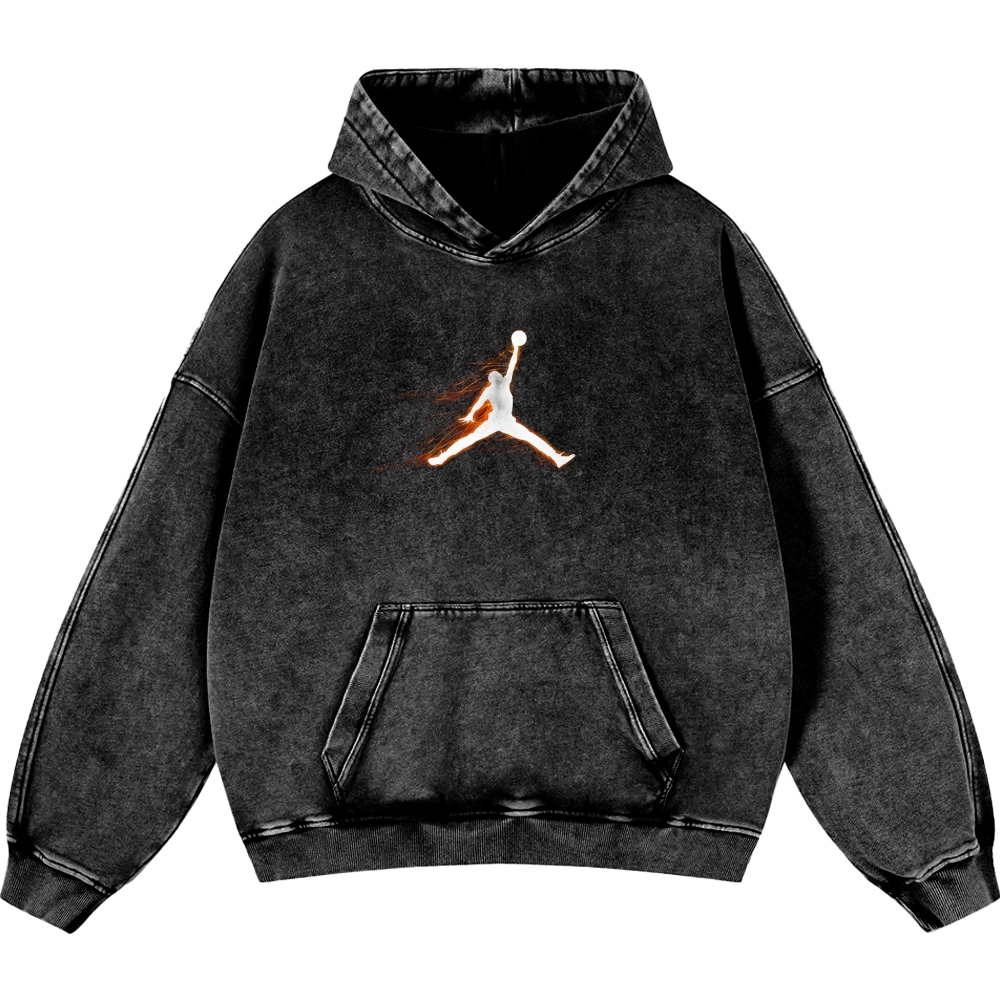 Michael Jordan | Unisex Casual Printed Double-sided Washed Hoodie
