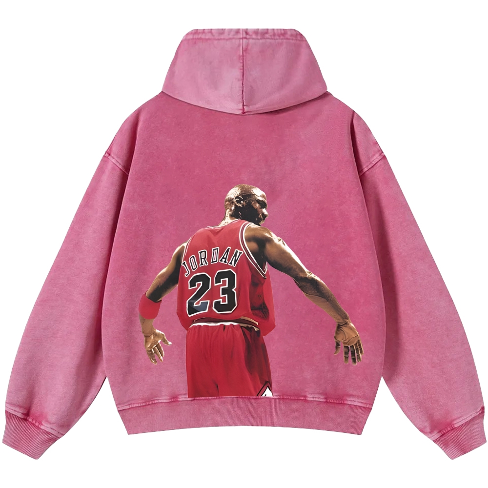Michael Jordan | Unisex Casual Printed Double-sided Washed Hoodie