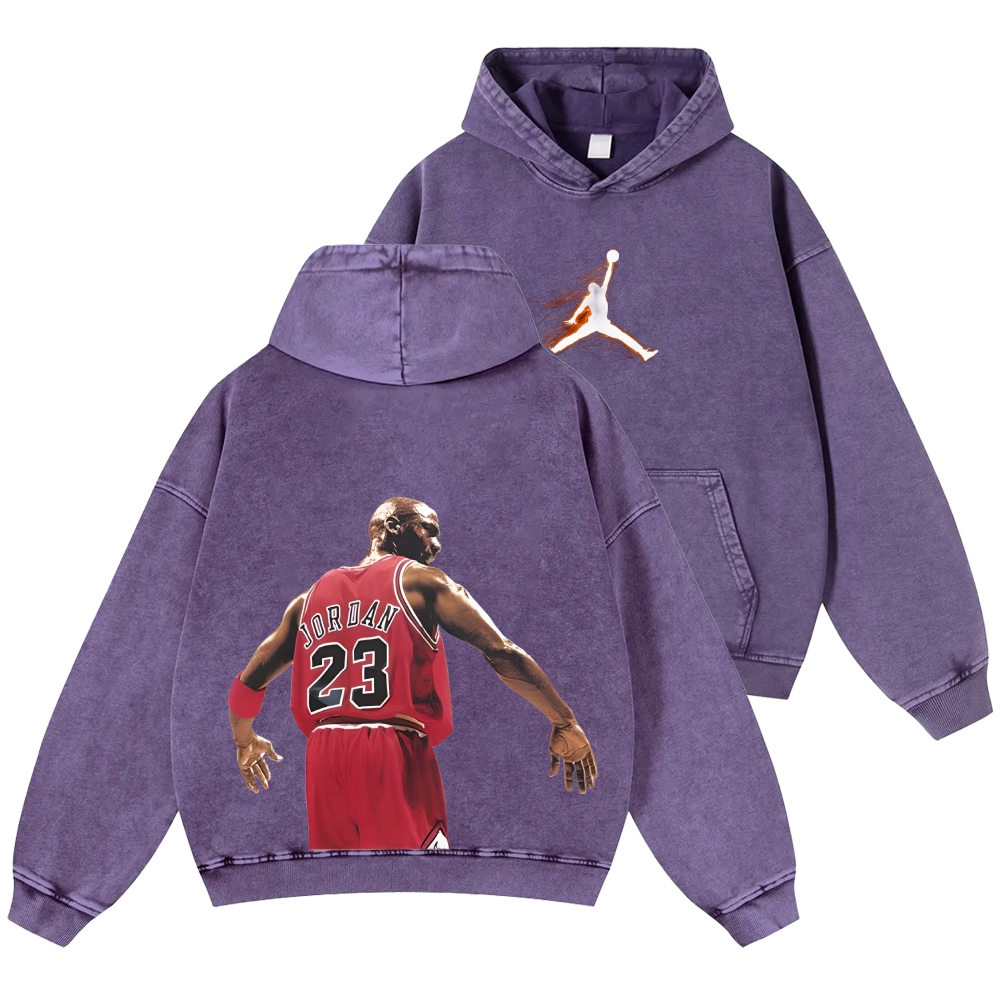 Michael Jordan | Unisex Casual Printed Double-sided Washed Hoodie