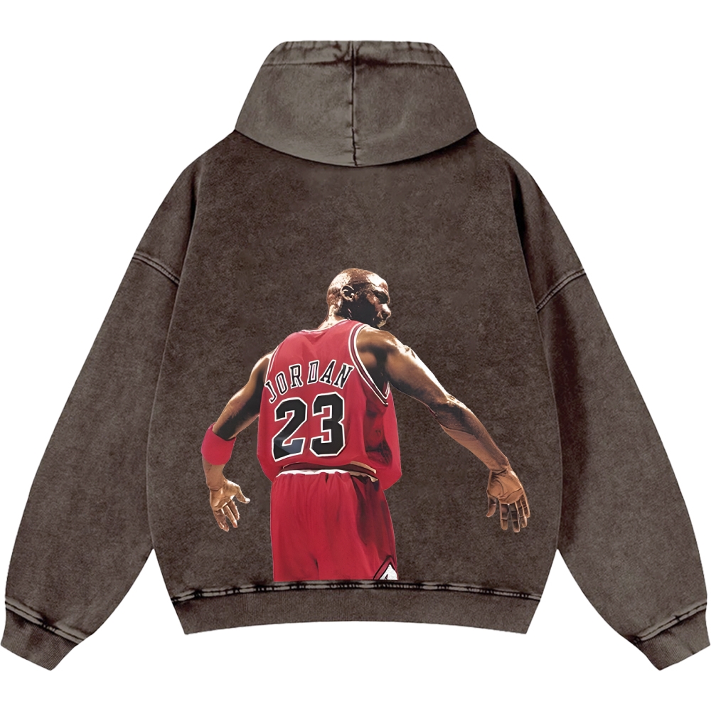 Michael Jordan | Unisex Casual Printed Double-sided Washed Hoodie