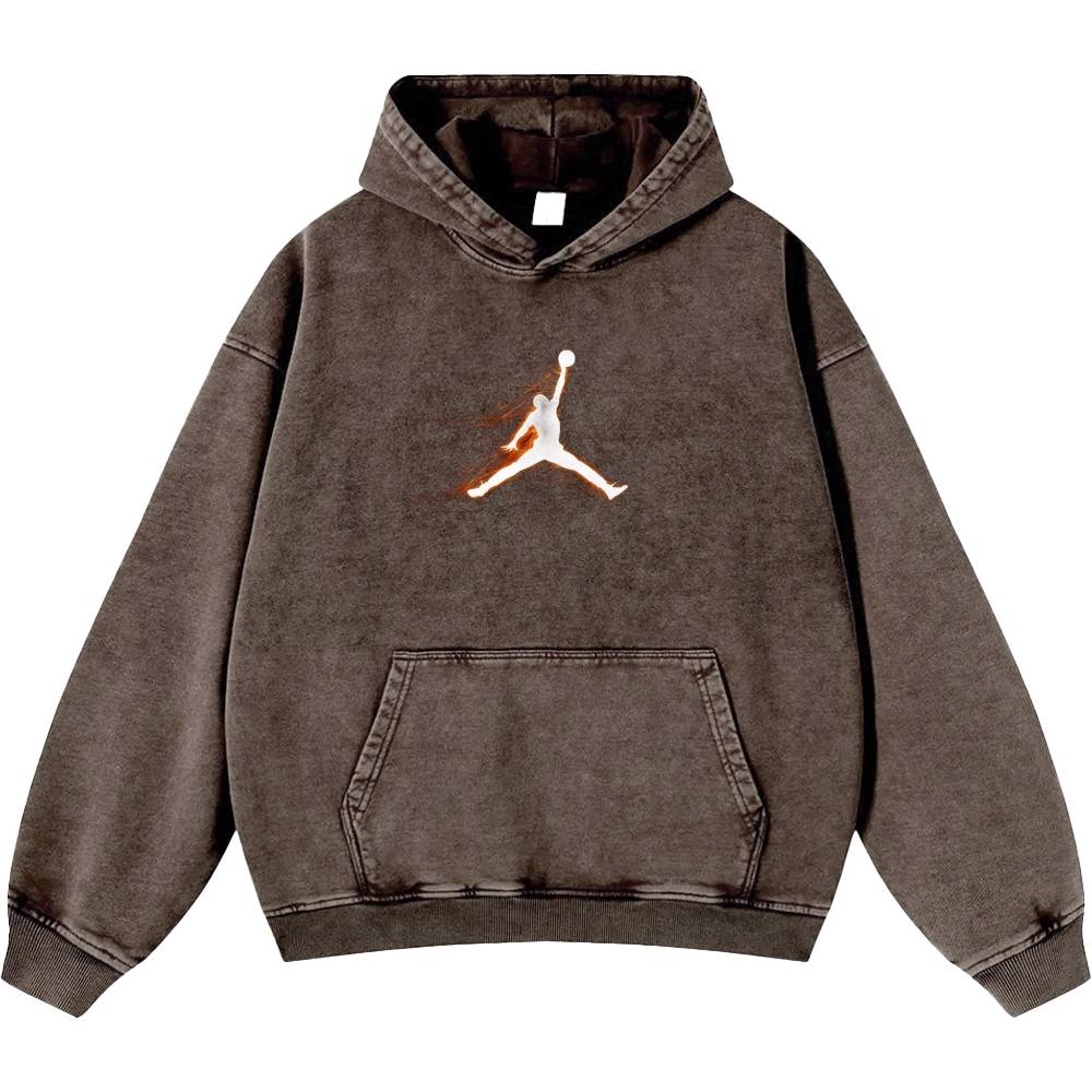 Michael Jordan | Unisex Casual Printed Double-sided Washed Hoodie