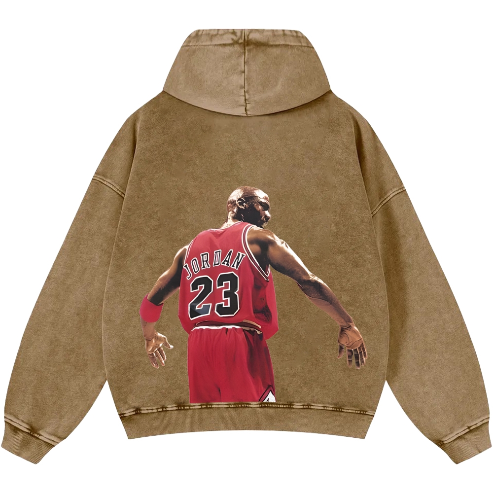 Michael Jordan | Unisex Casual Printed Double-sided Washed Hoodie