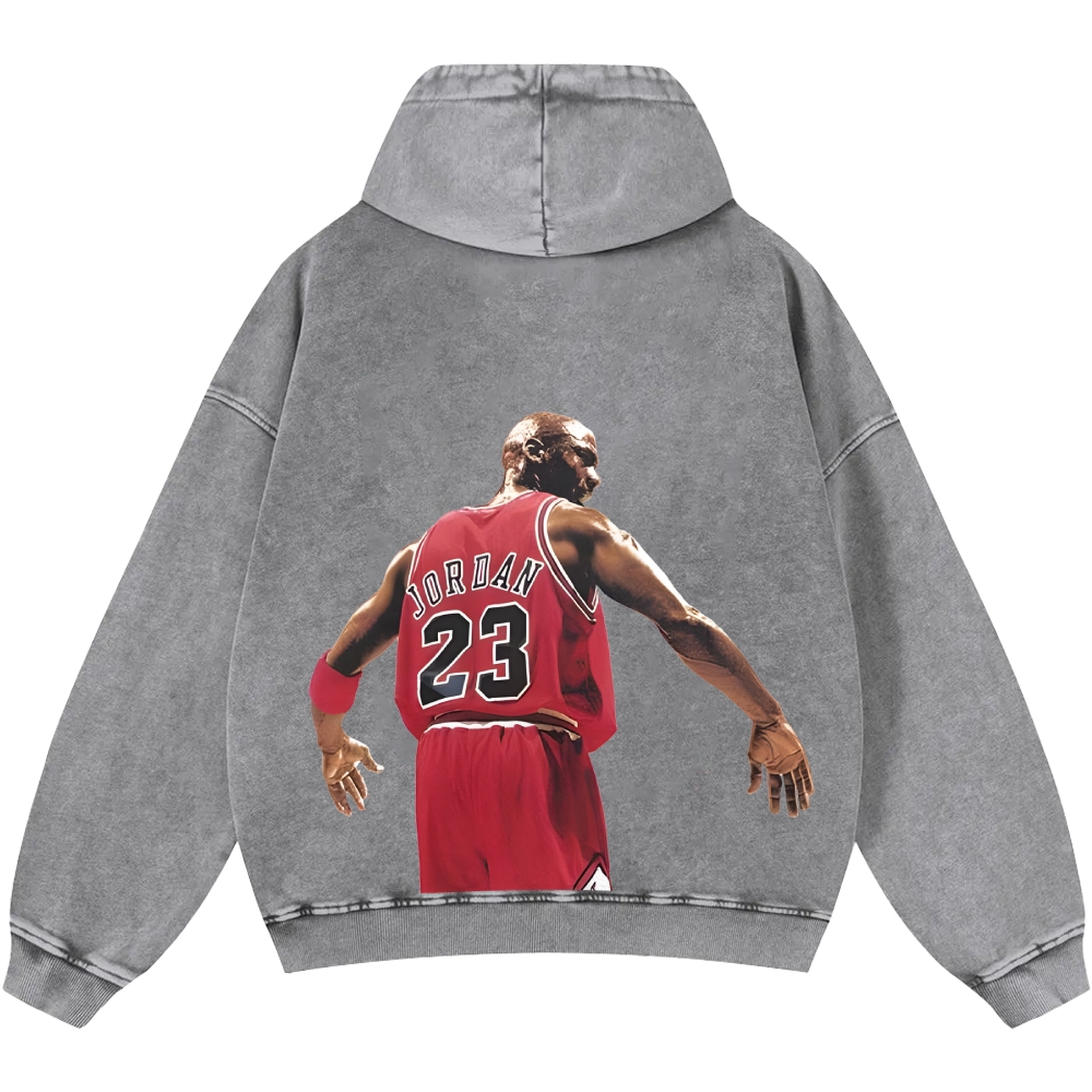 Michael Jordan | Unisex Casual Printed Double-sided Washed Hoodie
