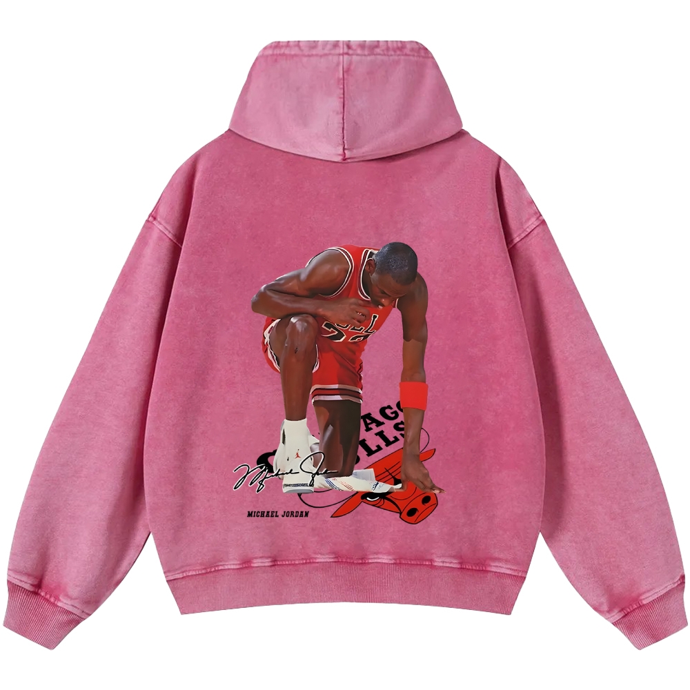 Michael Jordan | Unisex Casual Printed Double-sided Washed Hoodie