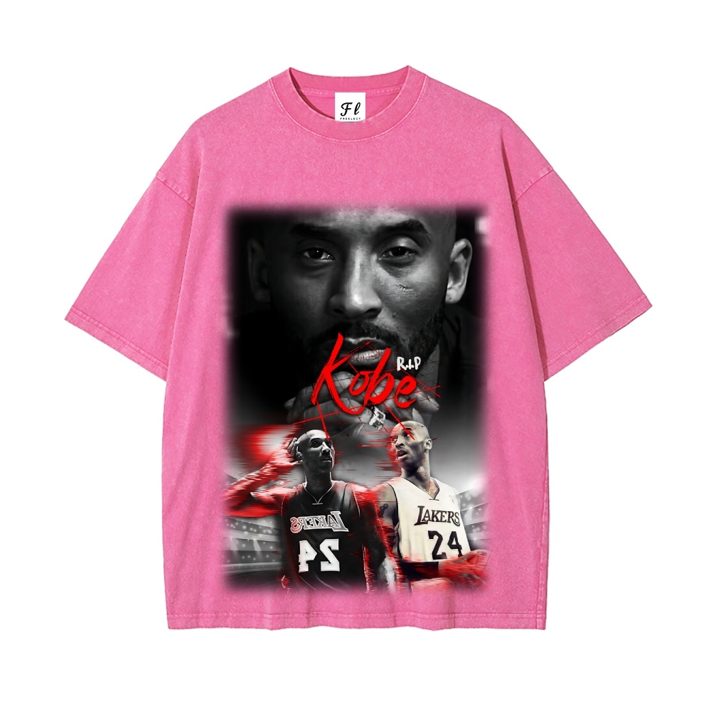 Kobe | Unisex Fit Washed T-Shirt