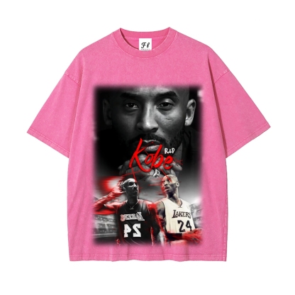 Kobe | Unisex Fit Washed T-Shirt