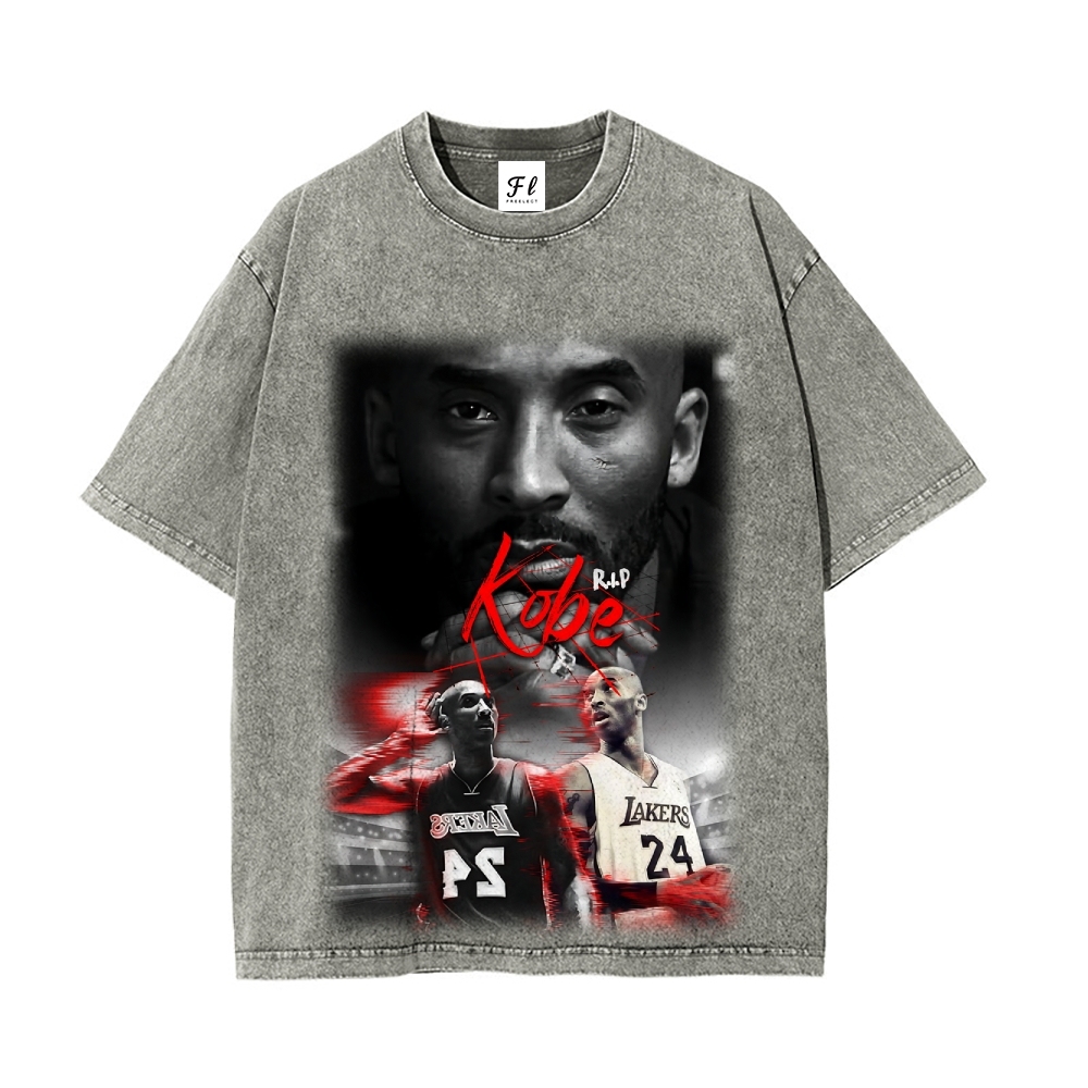 Kobe | Unisex Fit Washed T-Shirt