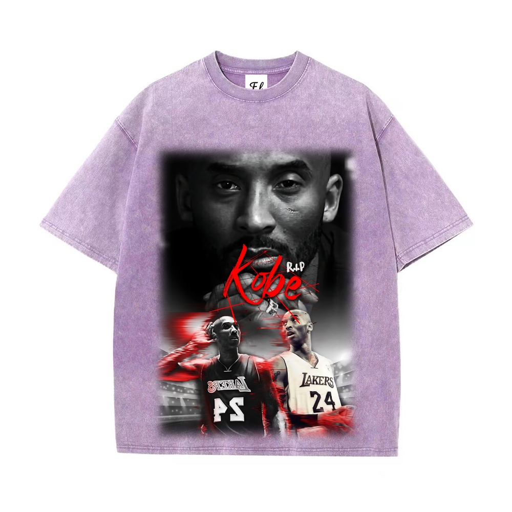 Kobe | Unisex Fit Washed T-Shirt