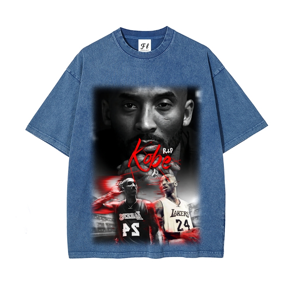 Kobe | Unisex Fit Washed T-Shirt