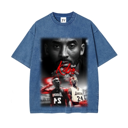 Kobe | Unisex Fit Washed T-Shirt