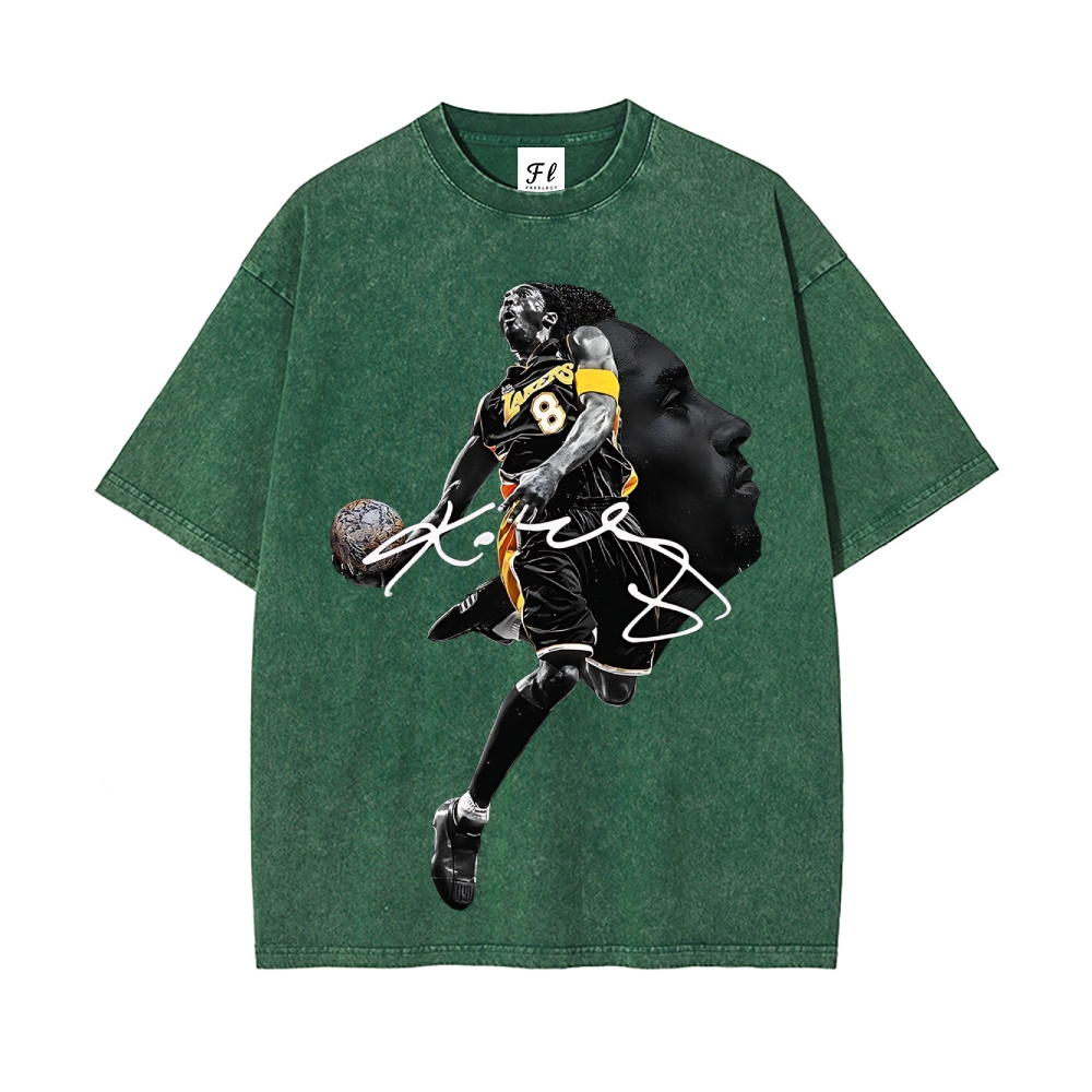 Kobe | Unisex Fit Washed T-Shirt