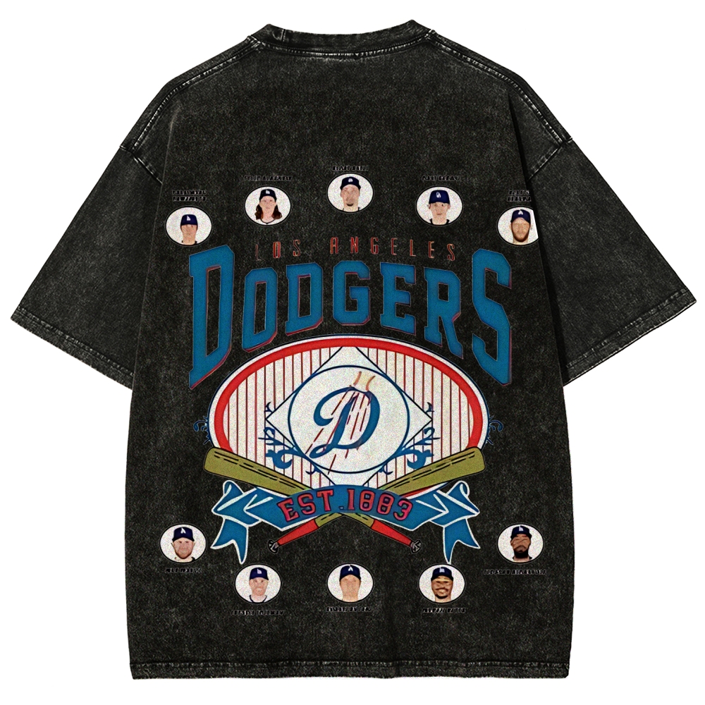 Unisex Fit Washed T-Shirt | DODGERS