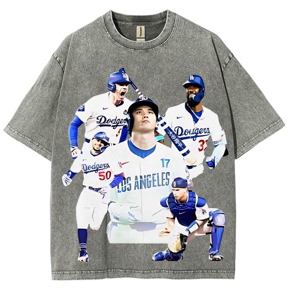 Unisex Fit Washed T-Shirt | DODGERS