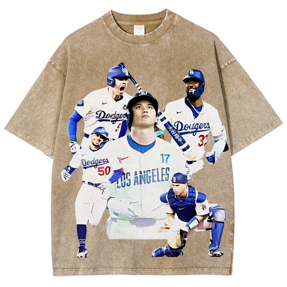 Unisex Fit Washed T-Shirt | DODGERS