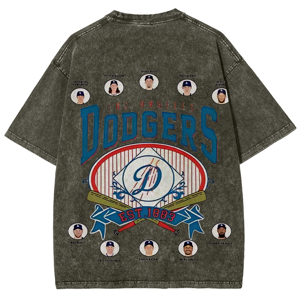 Unisex Fit Washed T-Shirt | DODGERS