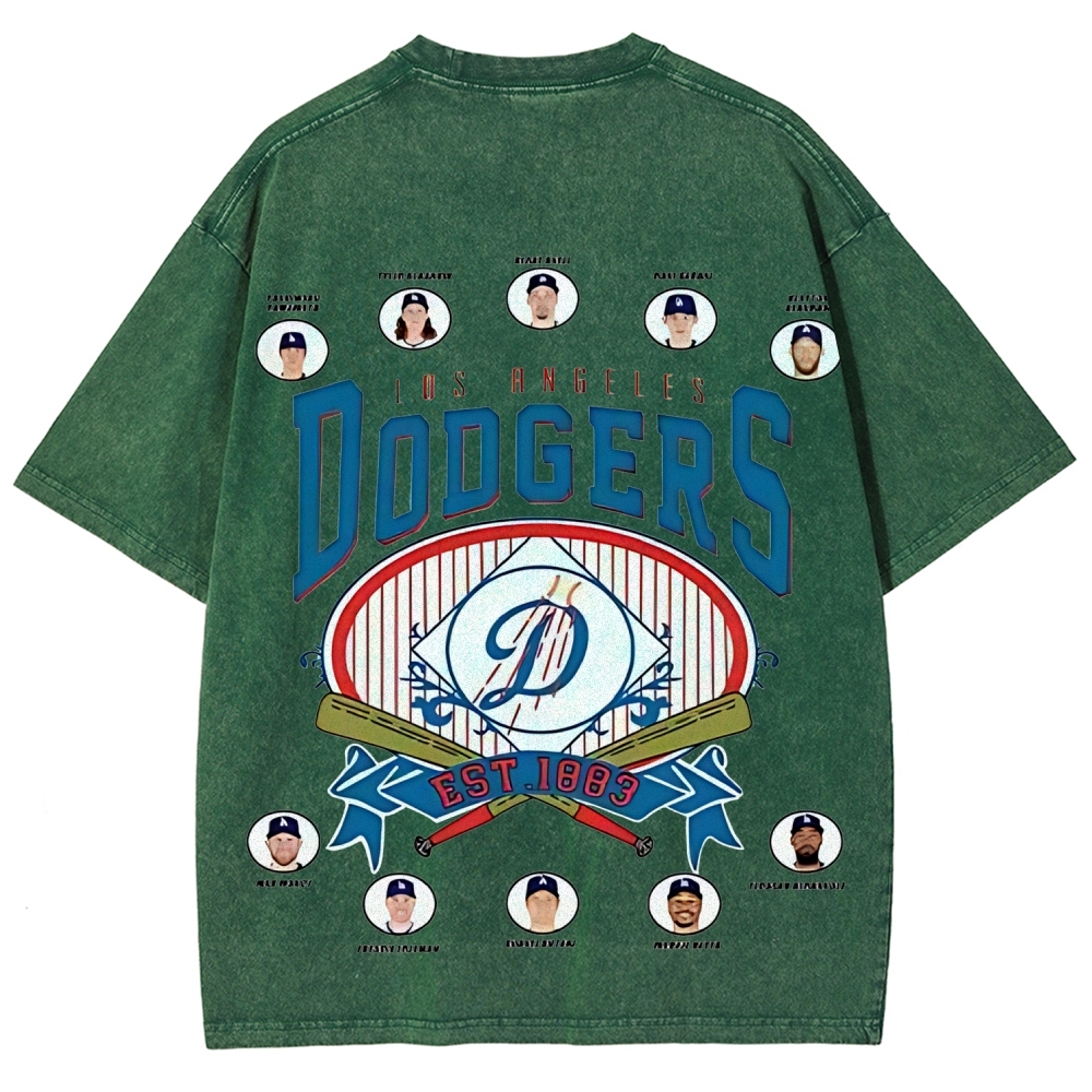 Unisex Fit Washed T-Shirt | DODGERS