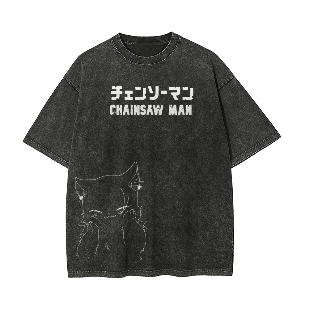 Vintage Oversized T-Shirt Chainsaw Man