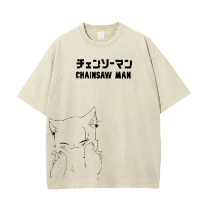 Vintage Oversized T-Shirt Chainsaw Man