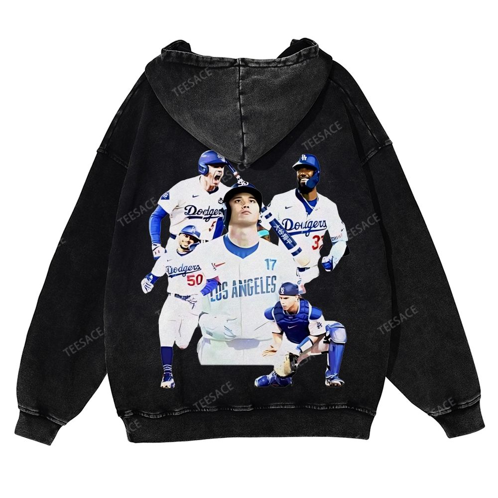 Casual Washed Hoodie | DODGERS