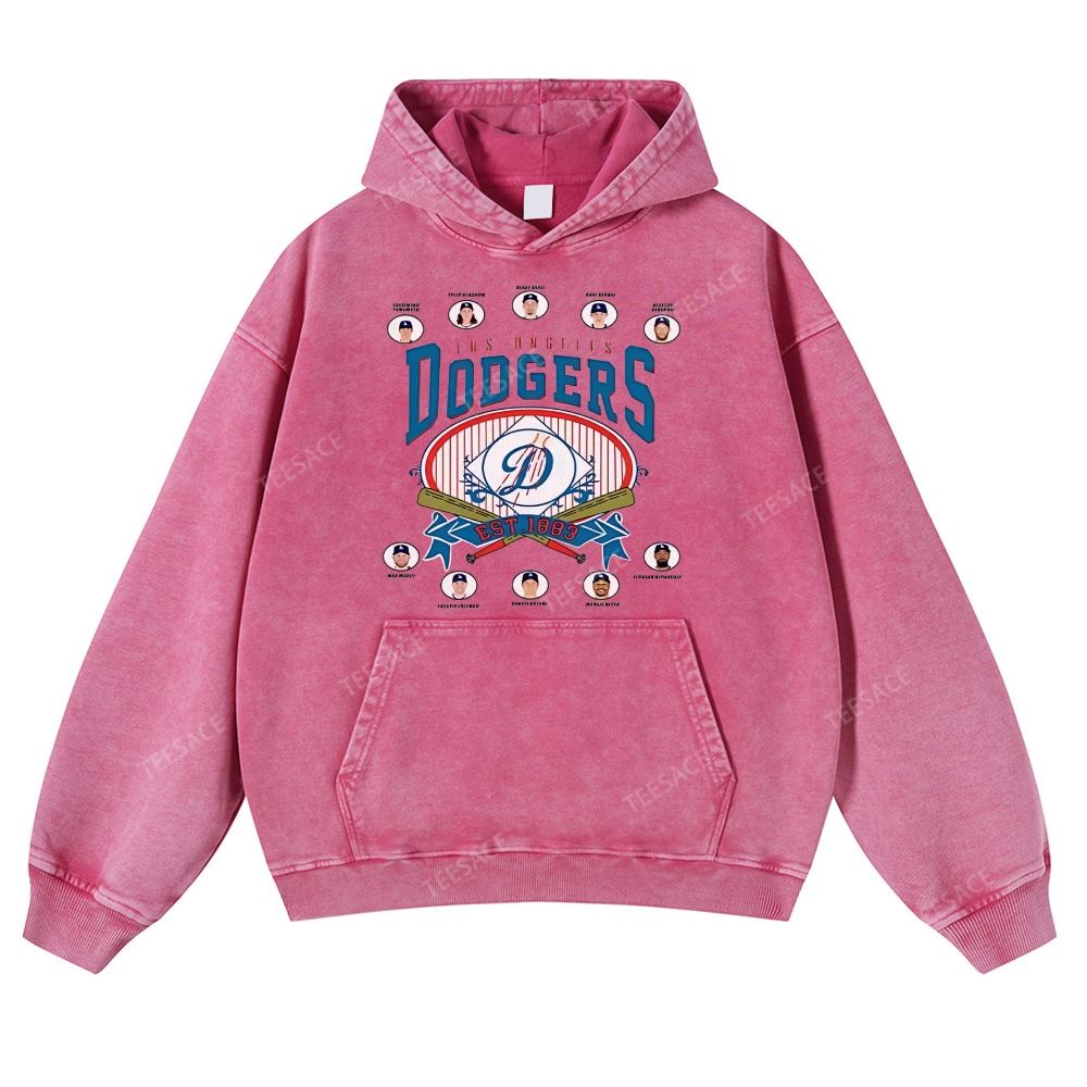 Casual Washed Hoodie | DODGERS