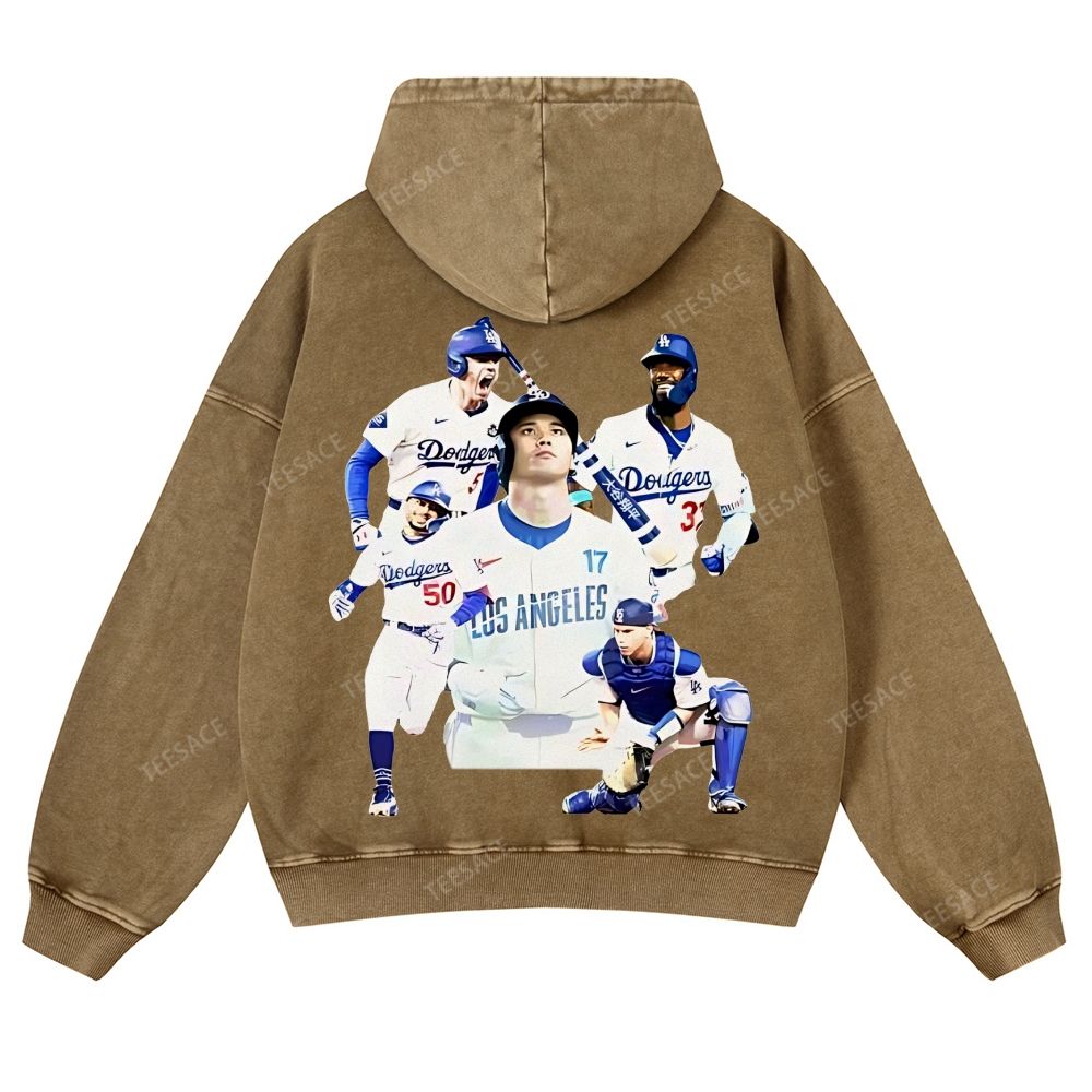 Casual Washed Hoodie | DODGERS