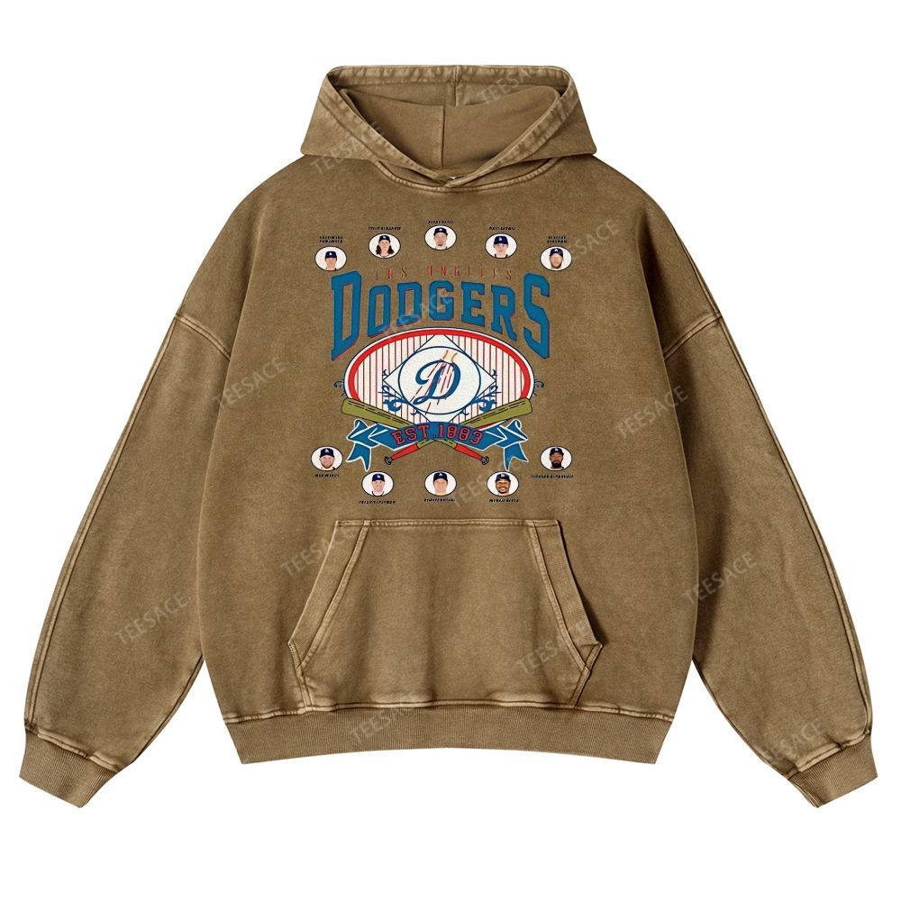 Casual Washed Hoodie | DODGERS
