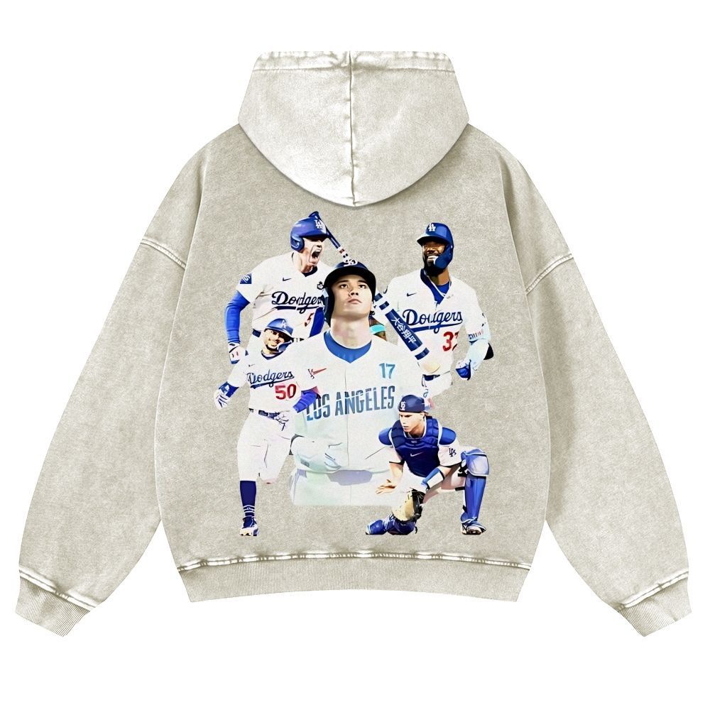 Casual Washed Hoodie | DODGERS