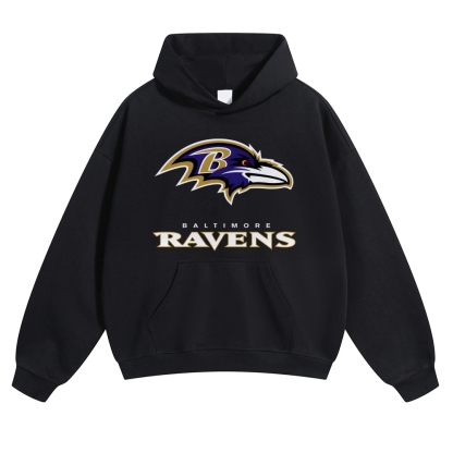 Casual Cotton Hoodie | Ravens LAMAR JACKSON