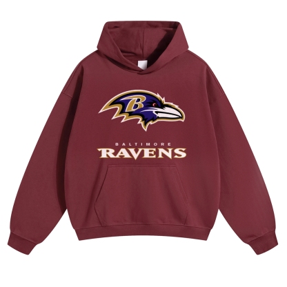 Casual Cotton Hoodie | Ravens LAMAR JACKSON