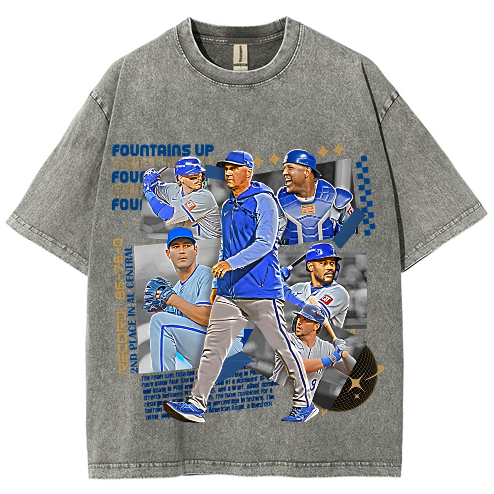 Unisex Fit Washed T-Shirt | Kansas City Baseball Team 