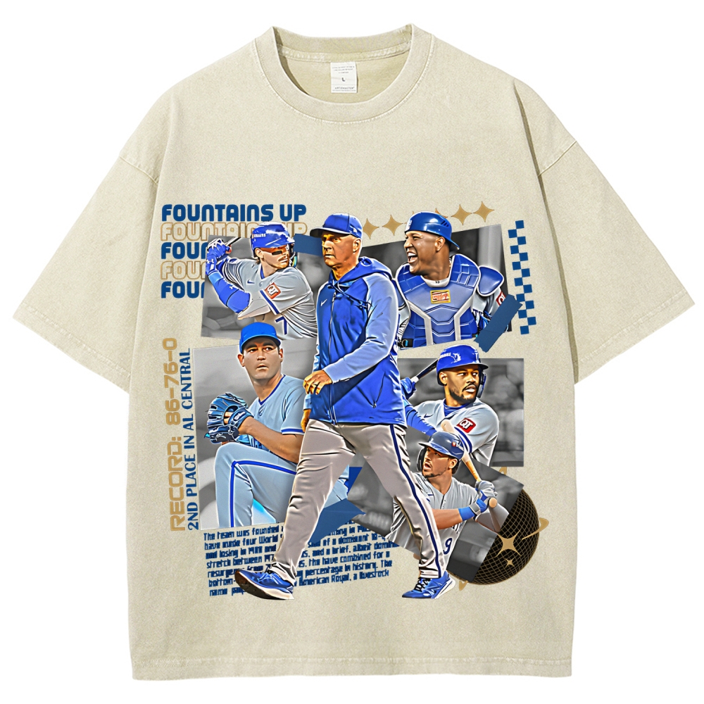 Unisex Fit Washed T-Shirt | Kansas City Baseball Team 