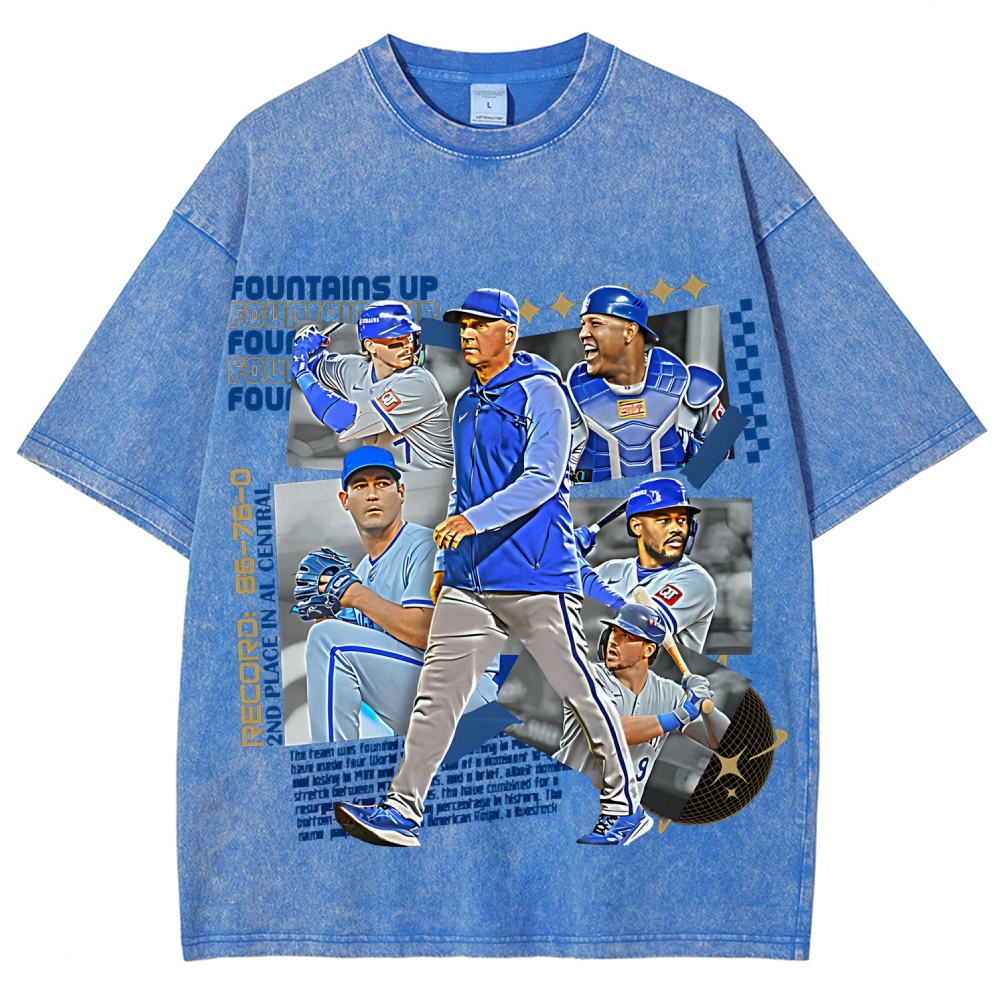 Unisex Fit Washed T-Shirt | Kansas City Baseball Team 