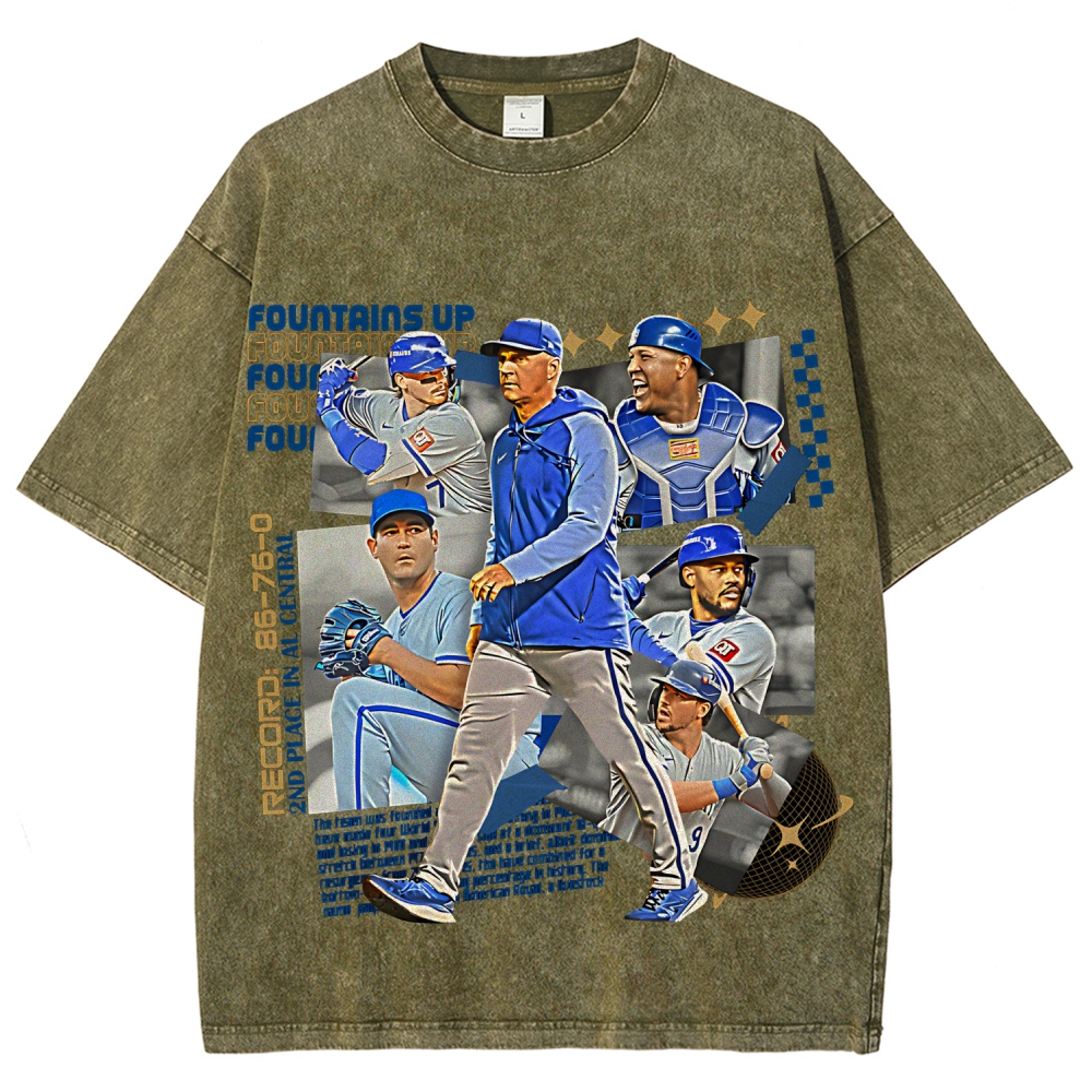 Unisex Fit Washed T-Shirt | Kansas City Baseball Team 