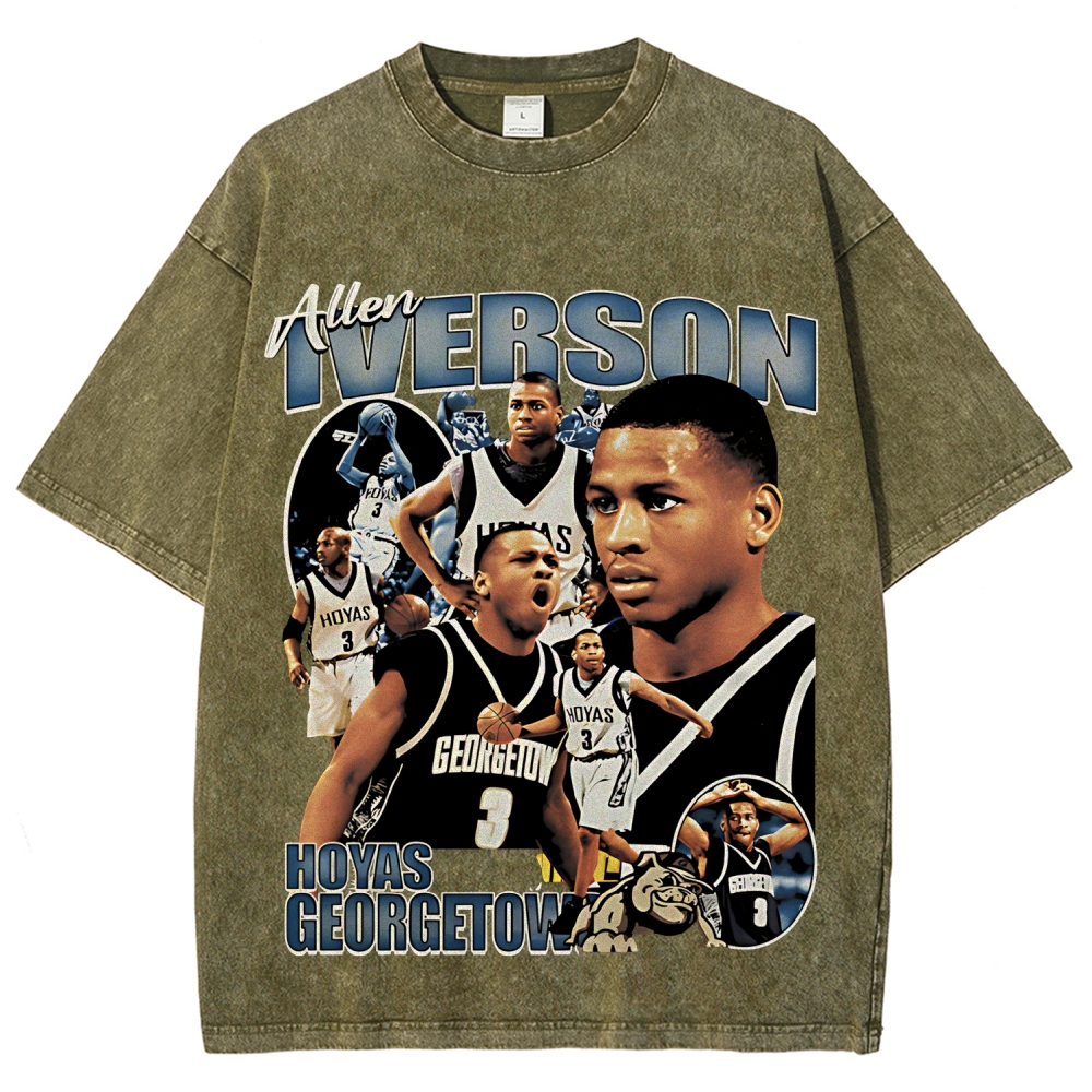 Allen Iverson | Unisex Fit Washed T-Shirt 2511020137