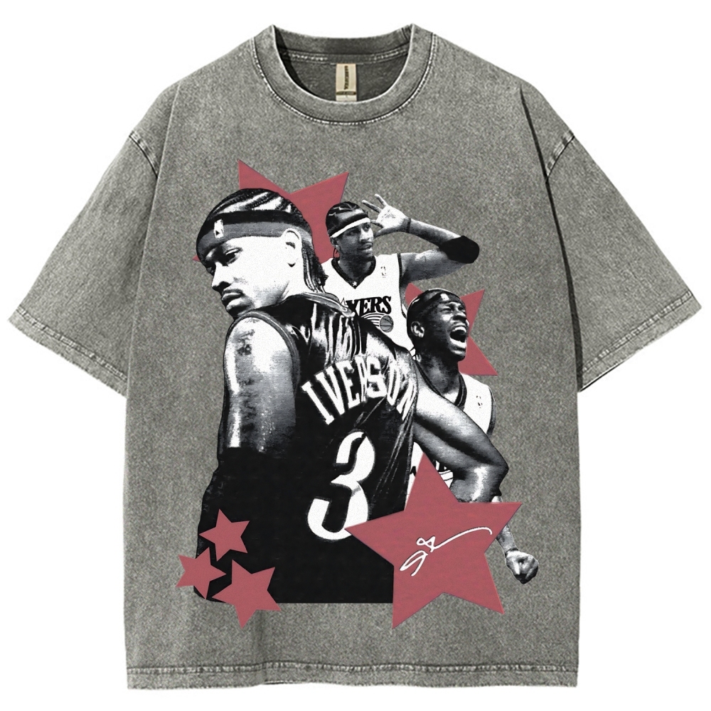 Allen Iverson | Unisex Fit Washed T-Shirt 2511024149
