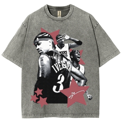 Allen Iverson | Unisex Fit Washed T-Shirt 2511024149